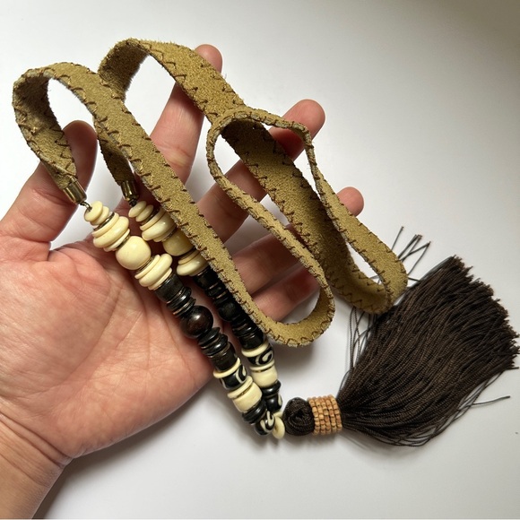 Vintage Tassels Beaded Necklace - Picture 1 of 12